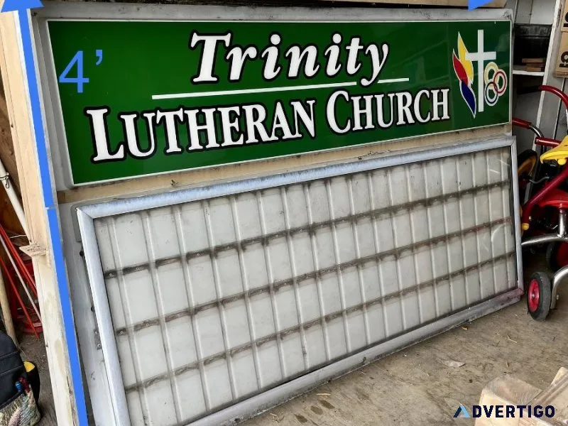 Light up 2 sided sign  letters