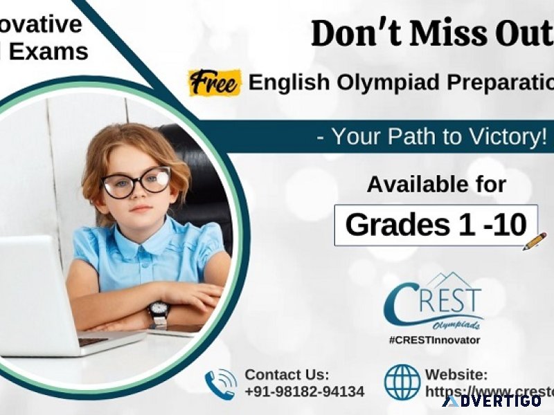 Free english olympiad study material for class kg to 10th grade