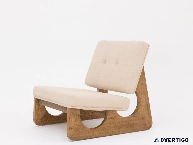BAKU LOUNGE CHAIR WALNUT FINISHING