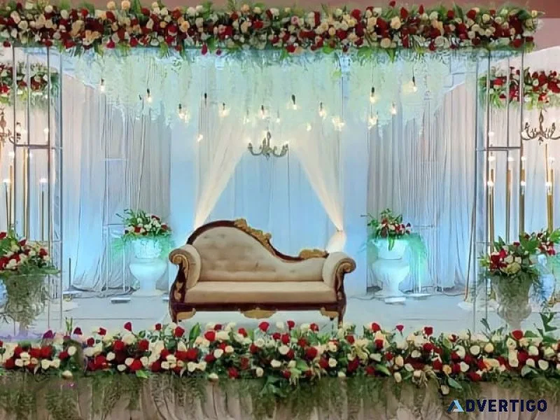 Professional wedding stage decoration in madurai