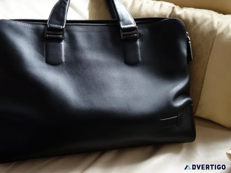 Tumi 13&quot Leather Laptop Bag