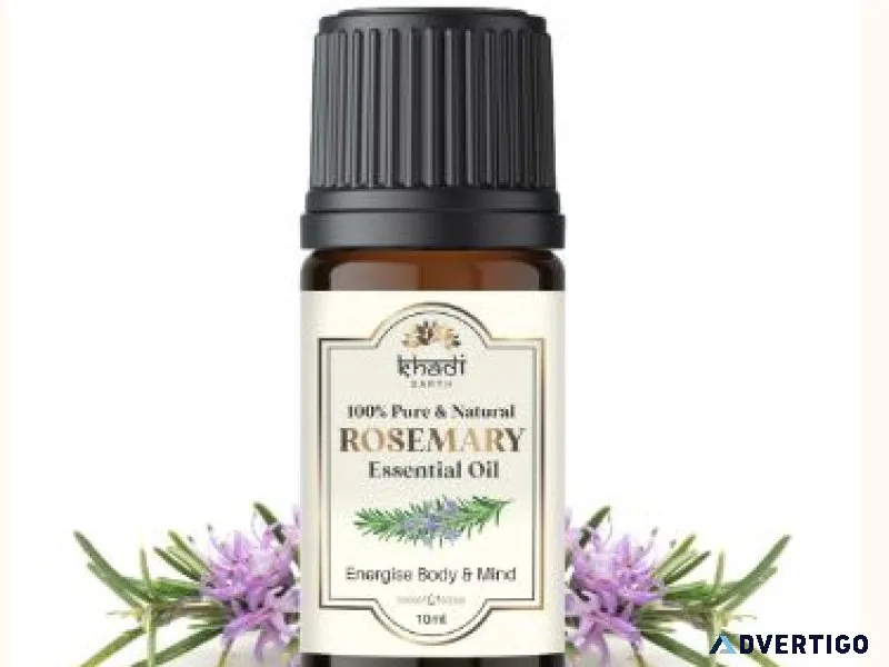 Buy khadi earth 100% pure and natural rosemary essential oil