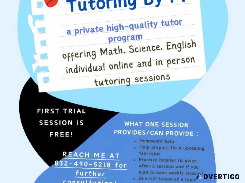 Private Tutoring for Grades 1-7