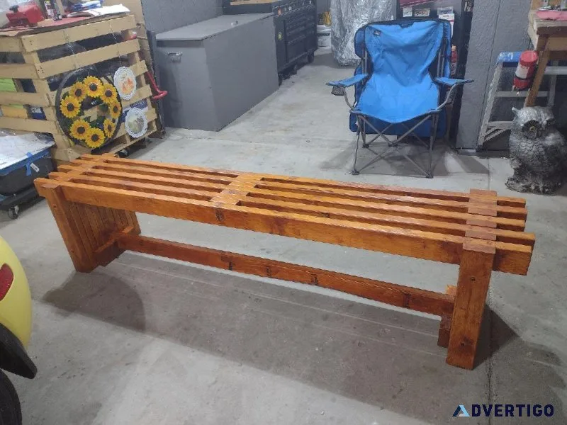 Outside Wooden  Bench