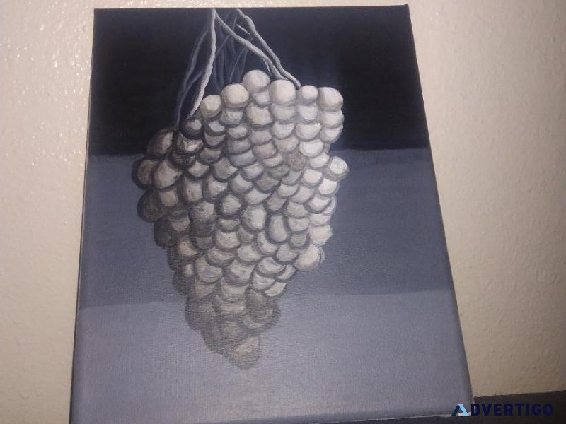 Acrylic Grape Portrait 7 x 10in