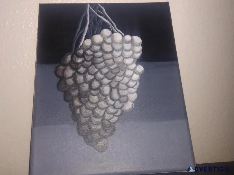 Acrylic Grape Portrait 7 x 10in