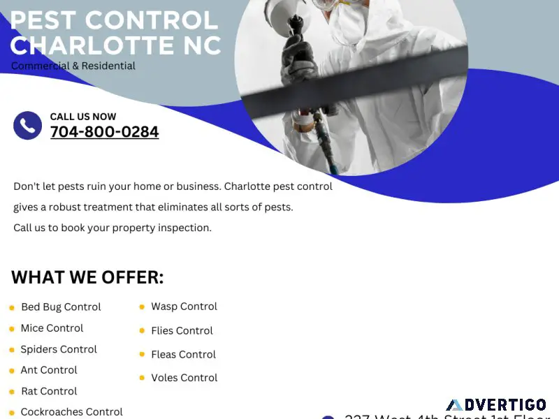 Charlotte, nc pest control services: your solution to pests