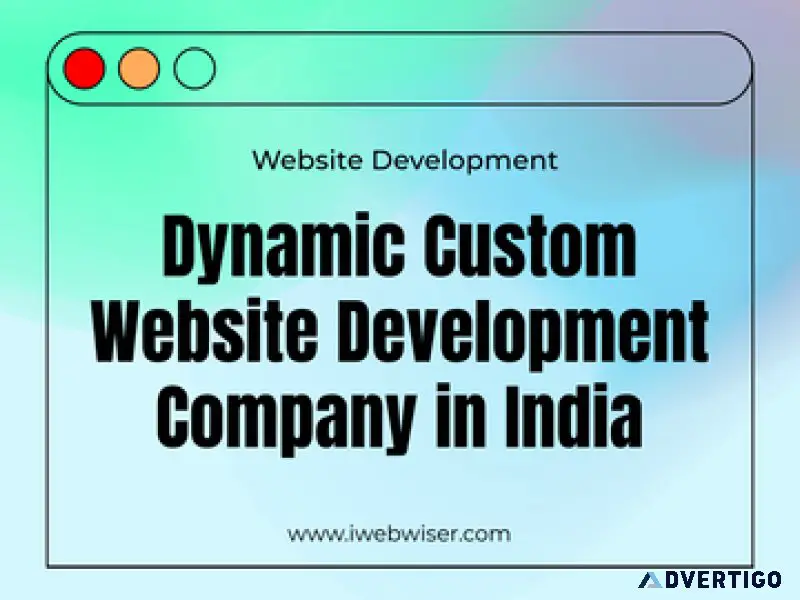 No1 dynamic custom website development company in india