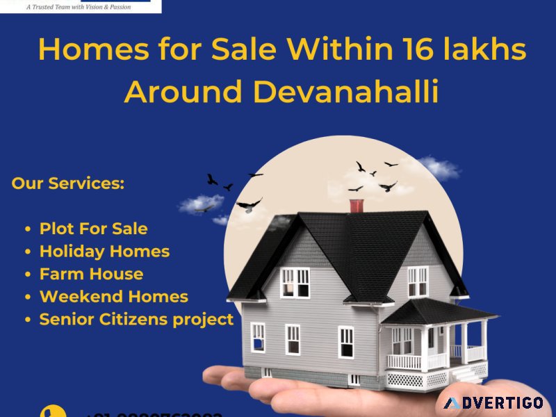 Homes for sale within 16 lakhs around devanahalli