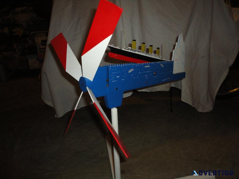 Whirley-gig  Wind powered Sinking Titanic