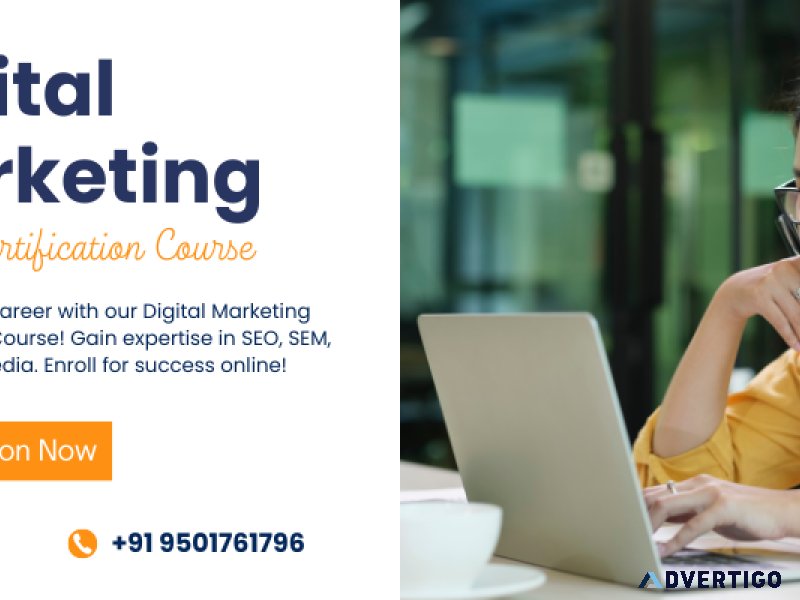 Digital marketing certificate online course in zirakpur