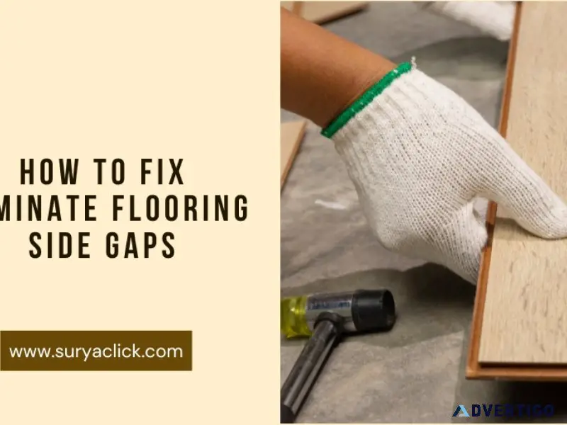 A seamless solution for laminate floor side gaps