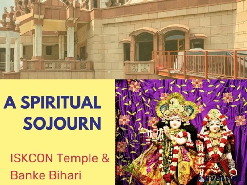  a spiritual sojourn: iskcon temple & banke bihari temple 