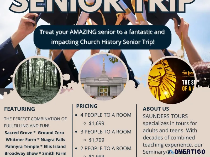 High School Senior Trip (Seniors and Juniors)