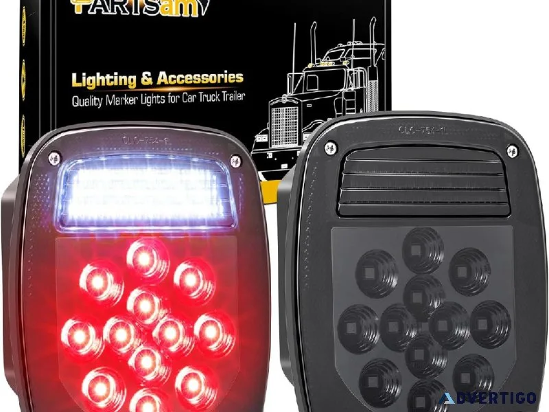 Partsam 2 pieces LED Jeep Taillights