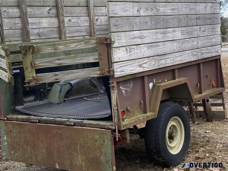 Galvanized Military Trailer 34 Ton wsides