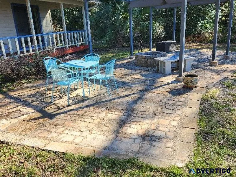 Custom designed artistic patio and walkway