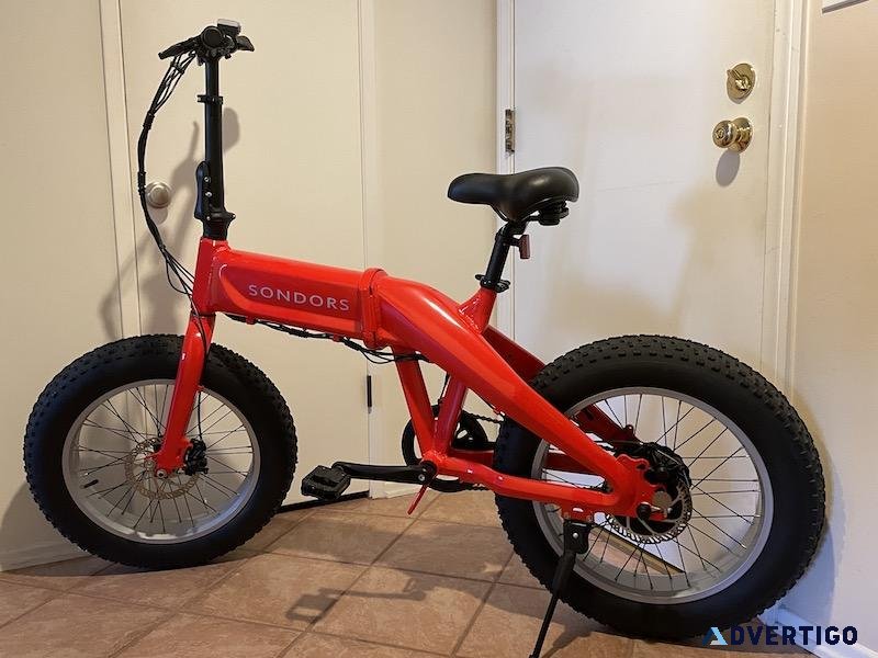 Like New SONDORS Fold X Electric Bike with Accessories (575)