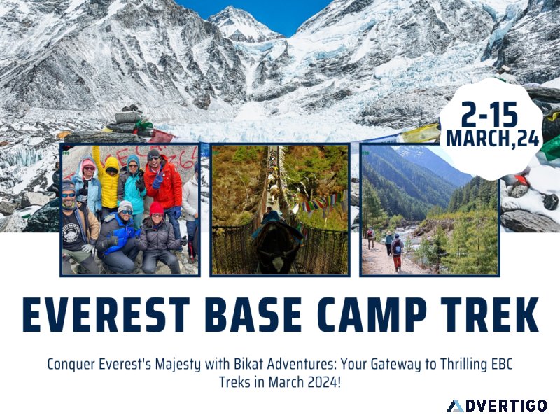 14 days everest base camp adventure coming march 2024