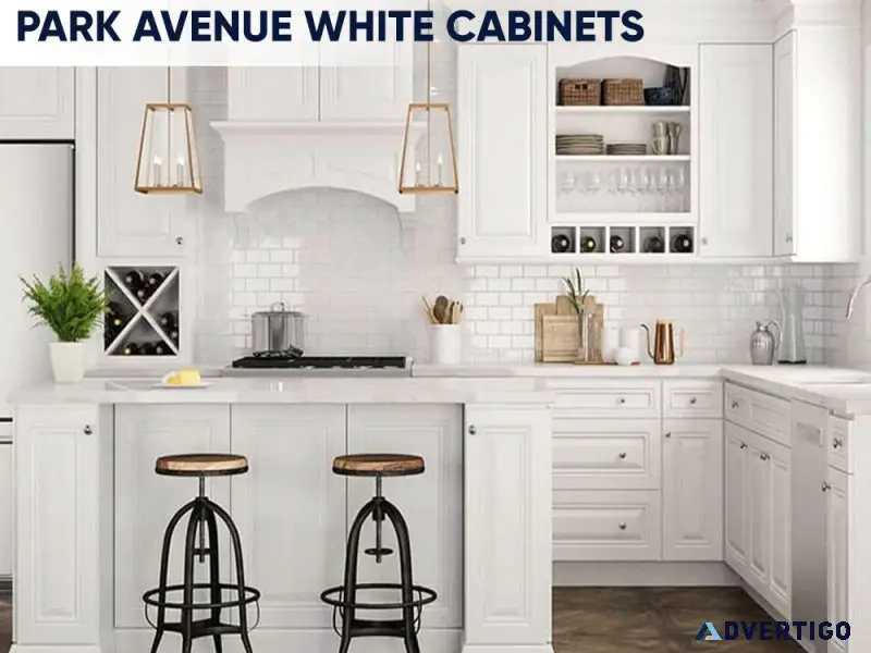 Elevate Your Kitchen with Park Avenue White Cabinets