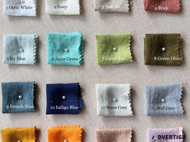 Order Linen Color Swatches Pouch Online