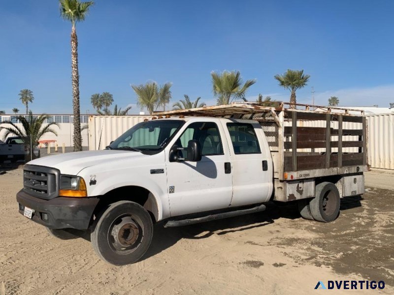 1999 FORD F550 CREW CAB FLATBED TRUCK 14102241