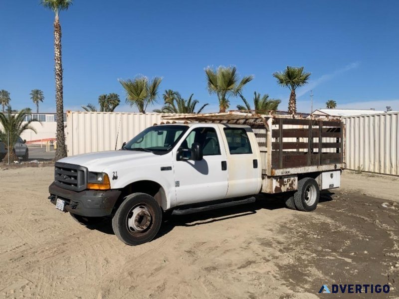 1999 FORD F550 CREW CAB FLATBED TRUCK 14101241