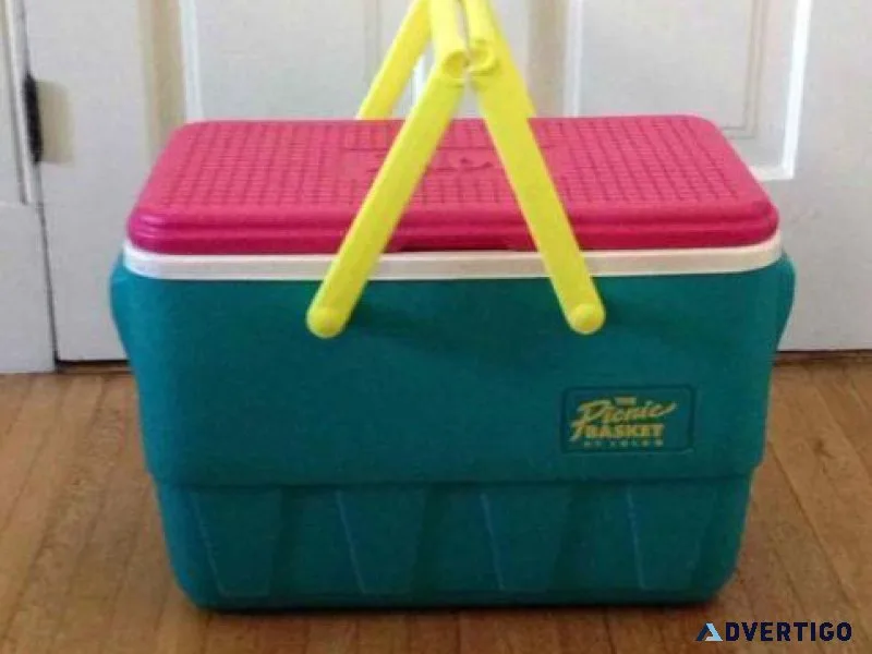 VINTAGE COOLER JUG AND CAN HOLDERS