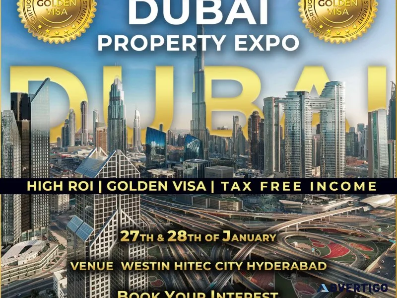 Buy dubai properties at hyderabad real estate expo 2024