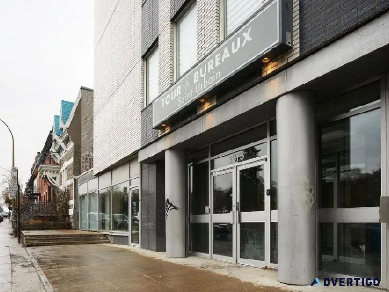 Office with brightness 907 sqft for rent Plateau-Mont-Royal