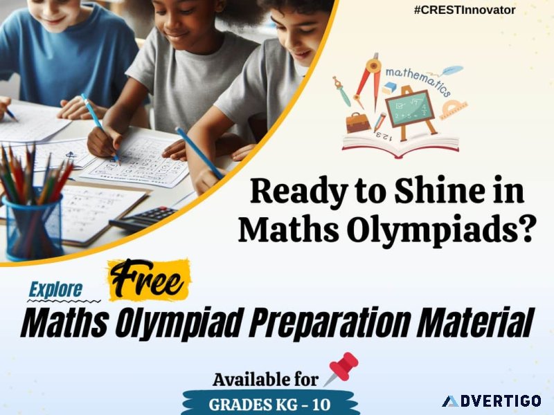 Free math olympiad preparation resources for class kg students