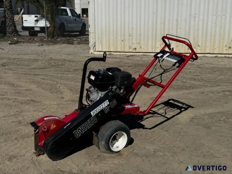 2018 BARRETO 13SG WALK-BEHIND STUMP GRINDER 97001241