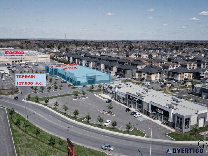 New commercial space 5000 to 40000 sqft for rent Drummondville