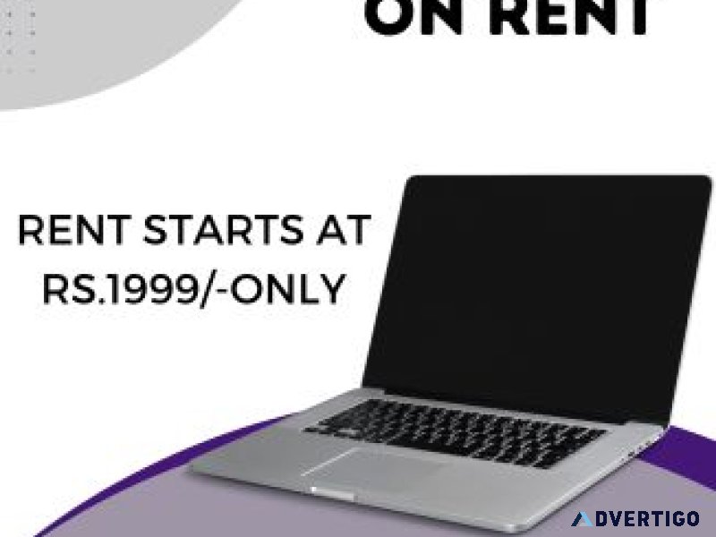 Macbook on rent starts at rs1999/- only
