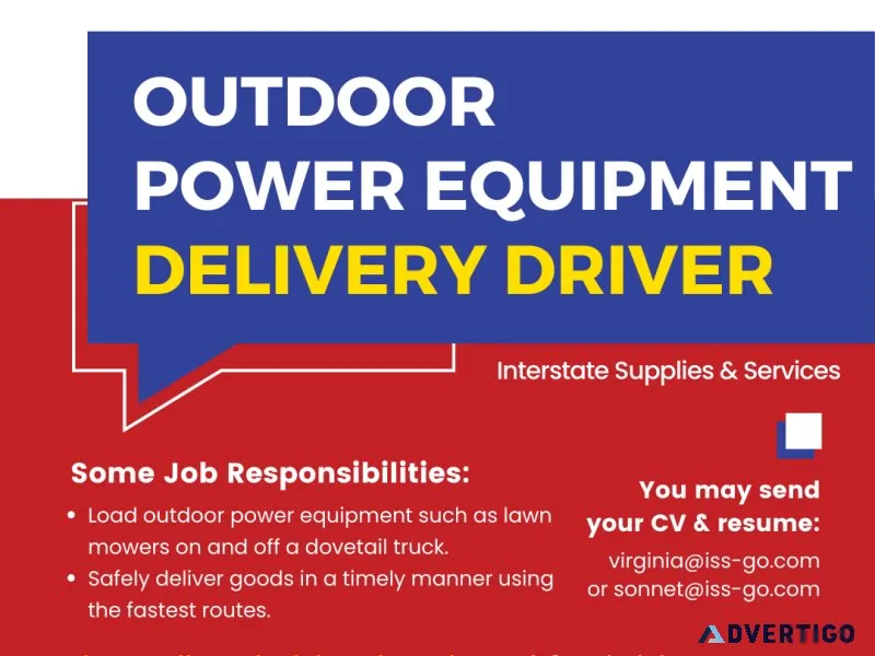 Outdoor Power Equipment Delivery Driver