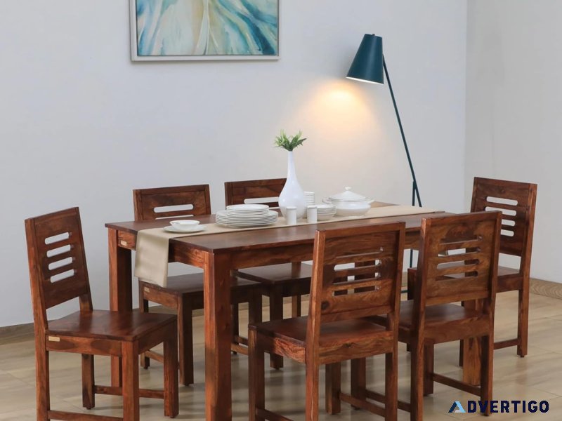 Solidwood 6 seater dinning table set