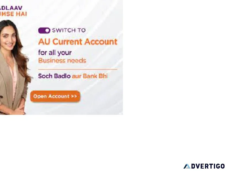 Au bank open current account online with au small finance bank