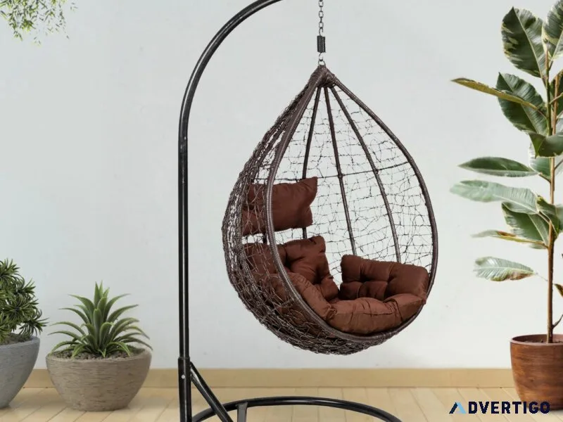 Buy tuxedo egg shape single seater swing upto 65%off