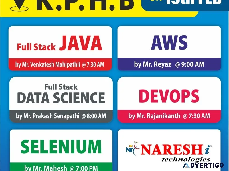 Free demo s classroom & online training at nareshit kphb
