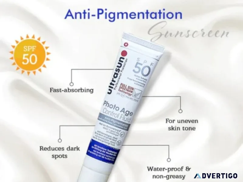 Anti-pigmentation sunscreen spf 50 pa++++ rating