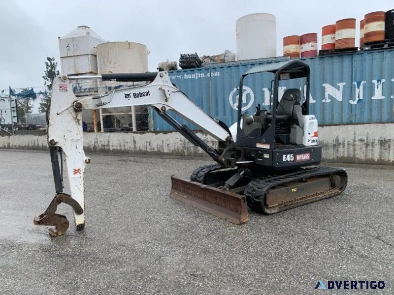 2017 BOBCAT E45 MINI HYDRAULIC EXCAVATOR 1321101241