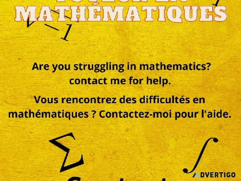 Math tutor for uottawa and carleton students