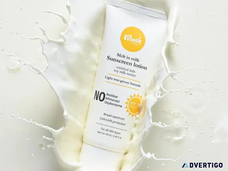 Natural sunscreen lotion online for men and women - vilvah