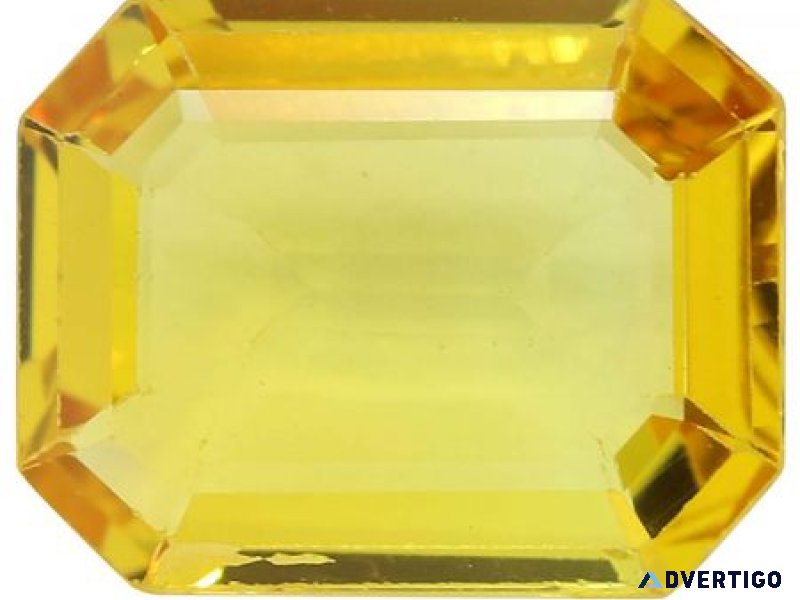 Buy yellow sapphire gemstone online at best price