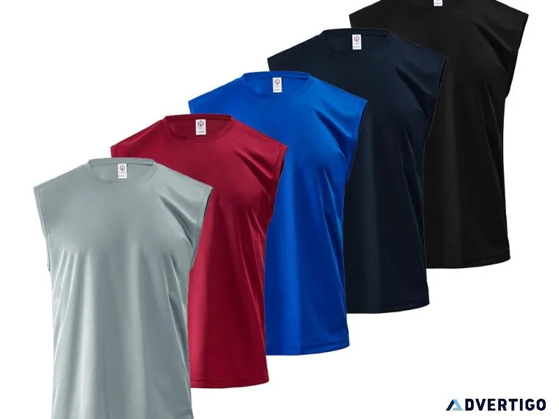 Beat the Heat Men s Sleeveless Shirts Now Available