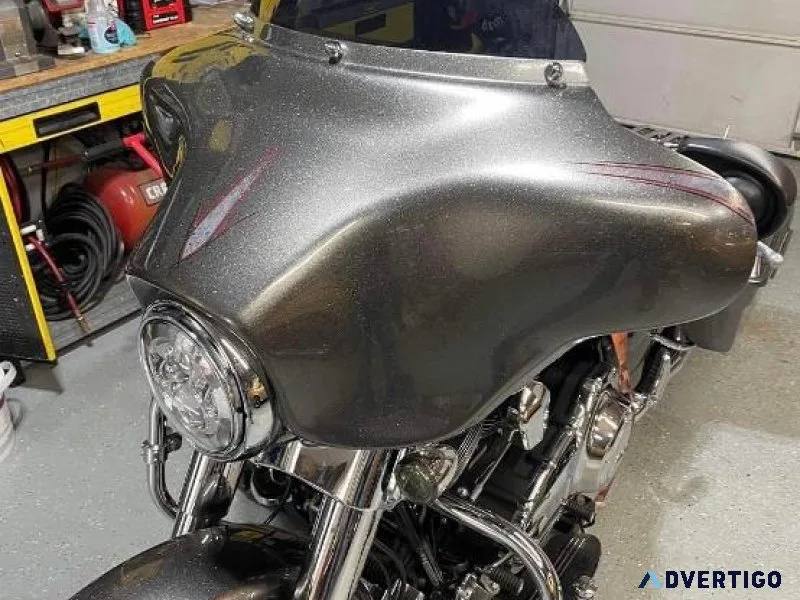 2013 street glide 17k miles custom metal flake paint