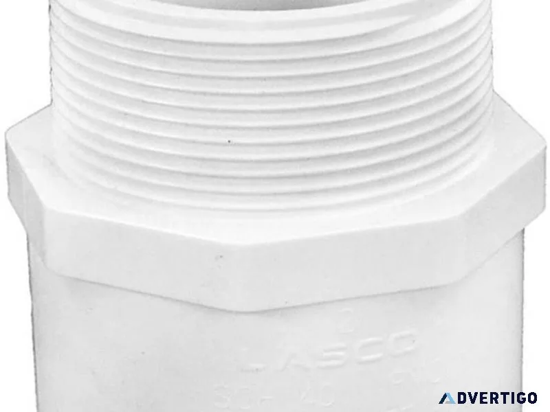 Lasco 436-020 2 in. PVC Male Adapter MPT x Slip