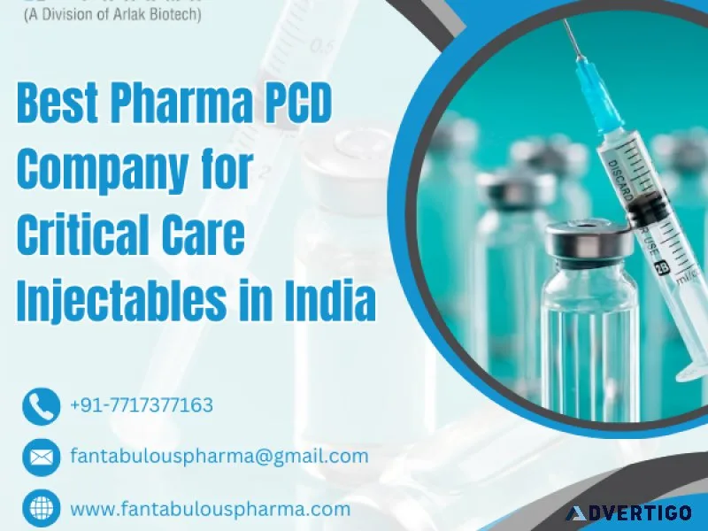 Pharma pCD company for critical care injectables