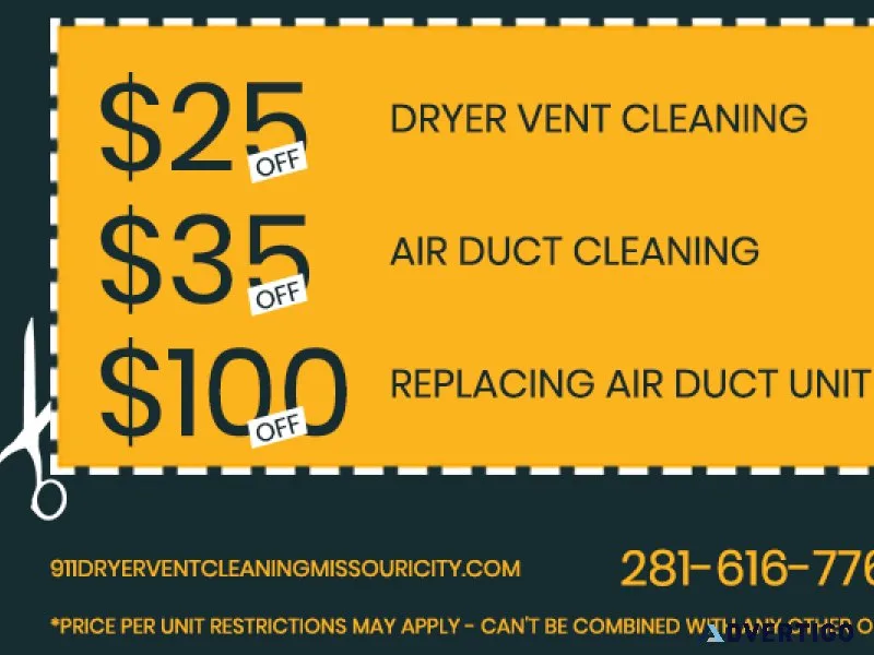 911 Dryer Vent Cleaning Missouri City TX