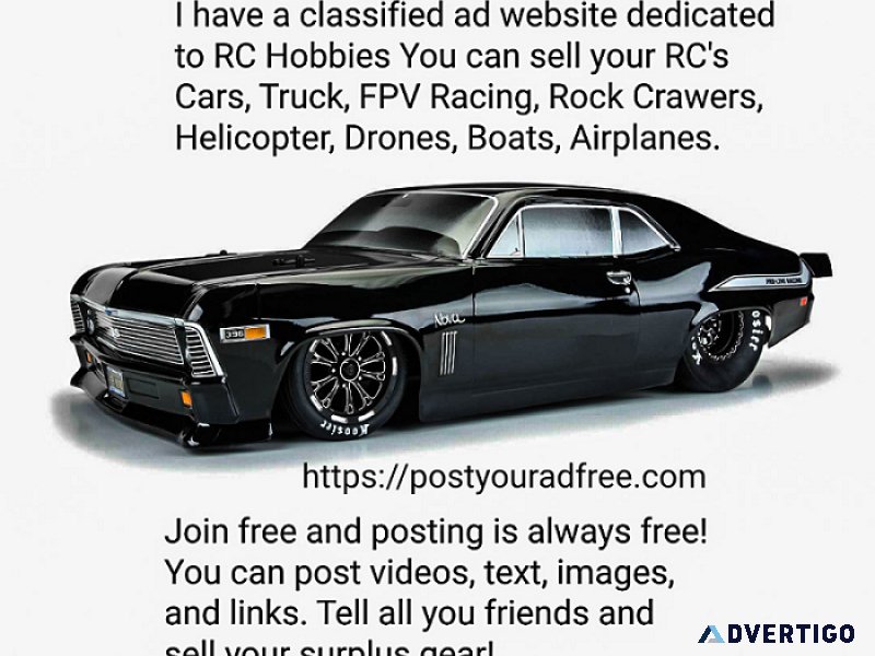 Rc hobbyist need to sell your rc gear?